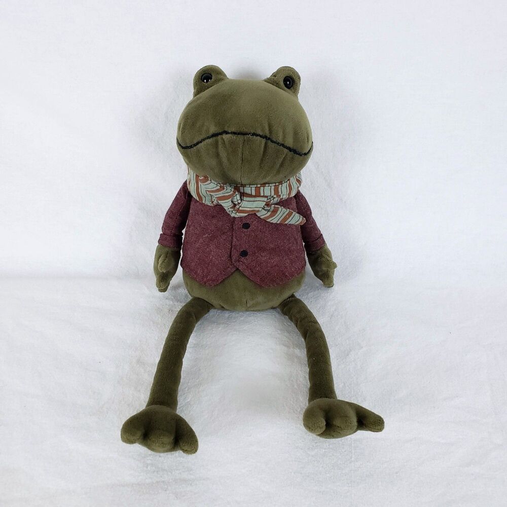 Jellycat Riverside Rambler Frog Stuffed Animal Retired Rare Plush